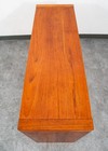 Mid Century Danish Modern Bookshelf Cabinet Teak Shelves Glass Shelves 30  Mcm