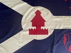Fort Wayne Indiana Flag Chief Little Turtle  Old Fort  Three Rivers  Vintage