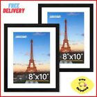 8x10 Picture Frame 2 Pack  Photo Frame With Hd Plexiglass  Display Pictures 