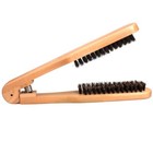 Diy Salon Hairdressing Hair Straightener Wooden Anti-static Dual-brush Comb
