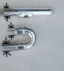 Alto Flute Head G Key Curved Head Cupronickel Silver Plated Body 25 Diameter New