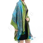 Women s Paisley Pattern Pashmina Scarf With Vintage Rainbow Luxury Wrap Shawl
