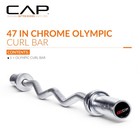 Cap 47  Olympic Ez Curl Bar   Elite Series  Chrome 47-inch 