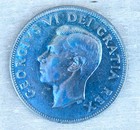 1952 Canada 50 Cent Silver Coin Half Dollar Au Rainbow      Monster Toned