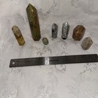 Lot Of 7 Polished Crystal stone Healing Tower Points - Mixed Lot
