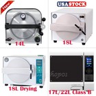 14 18l Dental Autoclave Steam Sterilizer Medical Drying Class B Sterilizer 22l