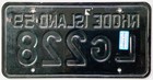 1959 Rhode Island License Plate