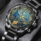 Nirvana X Nevermind 35th Anniversary Black Stainless Steel Watch - Tantn20047 Gi