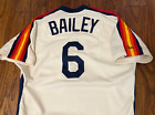 Mark Bailey 1987 Astros Game Used Worn Alamo Cream Rainbow Shoulder Jersey Rare