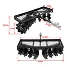 Tow-behind Notched Disc Harrow 4ft For Atv Utv Trailer Tilling W  A 2  Towball