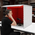 Portable Vocal Booth Microphone Isolation Booth Cube Vocal Absorbing Shield