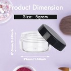 5 Gram Sample Jars With Lids  100 Count 5ml Empty Cosmetic Containers For Mak   