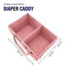   Diaper Caddy Organizer For Newborn Baby Essentials  Large Nursery Storage B   