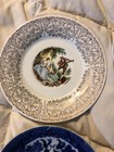 4 Vintage Fine China Saucer Plates Lot Occupied Japan Blue Willow Triumph