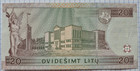 Lithuania 20 Litu 1997 Aunc