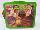 Rare Unused Vintage 1979 Universal Monsters Collectible Metal Lunchbox   Thermos
