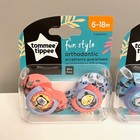 Tommee Tippee Fun Style Animal Orthodontic 6-18 Months Pacifier 2 Pk Lot X3