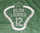 Sz L New Nike Woodrow Wilson Lacrosse Team  12 Reversible Green Jersey Shirt