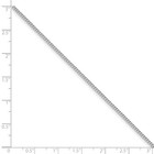 925 Sterling Silver Rhodium-plated Polished 10 Inch 1 5mm Curb Chain Anklet