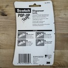 Scotch Pop-up Tape Refills For Dispenser 3 Pads   75 Each  225 Strips Total  New