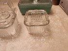 Vintage Glassware Refrigerator Dishes Assorted Sizes Butter Dish Read