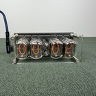 Vintage In-12 Nixie Tube Clock Clear Acrylic Case - Usa Seller - Fast Shipping