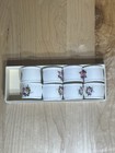Set Of 8 Vintage Coalport Ludlow Fine Bone China Napkin Rings  England