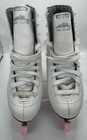 Lake Placid Cascade White Faux Leather Lace-up Figure Ice Skates Girls Size 4