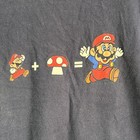 Vtg Nintendo Super Mario Bros - Mario   Mushroom   Big Mario T Shirt Large Rare