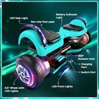 Hoverboard Led Wheels Electric Bluetooth Self-balancing Scooter For Boys   Girls