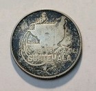 1943 Guatemala 25 Centavos  World Silver  Coin