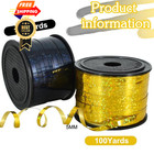 Beishida 2 Pack 100 Yards Black Gold Curling Crimped 100y-2-black Gold 