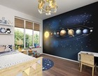 Ohpopsi Wals0270 Planets Wall Mural  Blue