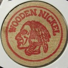 Vintage Lucien s Studio   Camera Center Laplace  La Wooden Nickel - Token