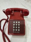 Western Electric Bell System Red Push Button Corded Telephone 2500dm