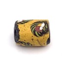 Rare Old Venetian Yellow W  Black Multi Core Wound African Trade Bead