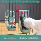 Hanging Automatic Food And Water Dispenser  Gravity Rabbit Feeder Set  Cage C   