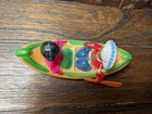 Vintage Celluloid Native Canoe Toy Made In Occupied Japan Read