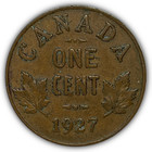 1927 Canada One Cent George V Extremely Fine Xf Coin  26670