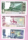 Mauritania 100-200-1 000 Ouguiya Set 1975-77  2024  Unc  15 835 