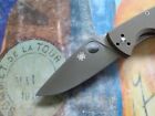 Spyderco Tenacious Folding Knife  Cpm-m4 Satin Plain Blade  Brown G10 Handle
