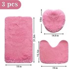 Bathroom Rugs Bath Mat Machine Washable Shower Rug Contour Toilet Lid Cover
