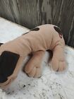 Vtg 1985 Pound Puppies Puppy Plush 15    Tan W  Dark Brown Spots Tonka  d115 