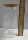 New  Set Of 4 - 16oz  Clear Motivational Glass Bottle Tumblers W straws