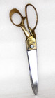 Antique Brass   Iron Tailor s Scissors Original Old Hand Crafted Richpatina