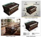 New Harmonium 7 Stopper Double Bellows 39 Buttons 440hz Indian Musical Device