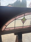   Antique Stained Glass Transom Window   64 X 18   Architectural Salvage