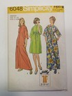Vtg 1970s Simplicity 6048   6795 Sewing Patterns Robes House Dress Size 14 Uncut