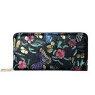 Rfid Blocking Clutch Bag For Women Leather Zip Wallet Large-capacity Card Holder