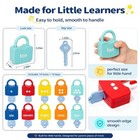 Number Learning Locks With Keys  123 Dots Numbers Matching And Counting Toys    